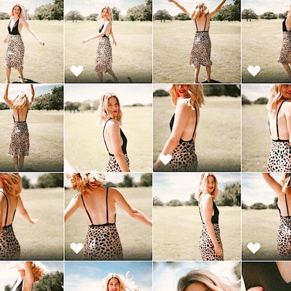 ⭐️LAST ONE⭐️ Silky Satin Leopard Skirt - Picture 5 of 8